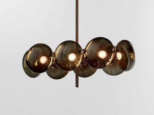 Стеклянный светодиодный подвесной светильник