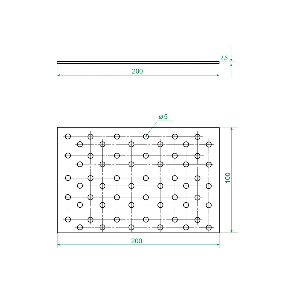 Монтажная пластина 200x100x2.5 мм Santreyd STLM-2156128 - Вид №2