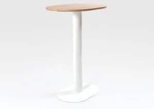 Liqui Contracts Высокий овальный стол из стали и дерева Georgie