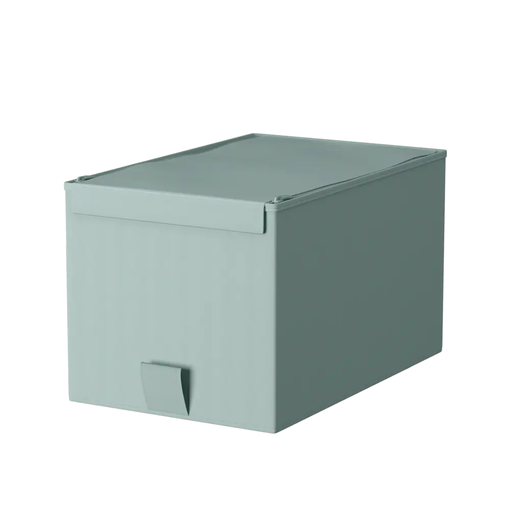 Короб с крышкой Spaceo Laguna 5, 180x165x280 мм, 8 л, нетканый, цвет зеленый 82319124 STLM-2035185 Home - Вид №1