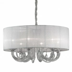 Люстра дизайнерская Like белая Swan SP6 IDEAL LUX ДИЗАЙНЕРСКИЕ 057438 Белый