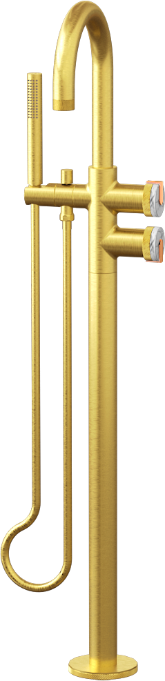 E-11554-R2MW-L1RG-BAU Смеситель напольный отдельностоящий (внешняя часть) GRAFF MOD+