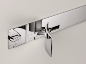 Настенный смеситель для раковины из нержавеющей стали с 2 отверстиями