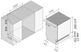 Ilve Встраиваемая посудомоечная машина из металла класса а +++ Nostalgie Dn60a08 Santreyd - Вид №4