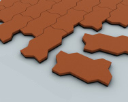 Резиновая брусчатка «волна» 20 EcoSpline sun-id-2068809 - Вид №1