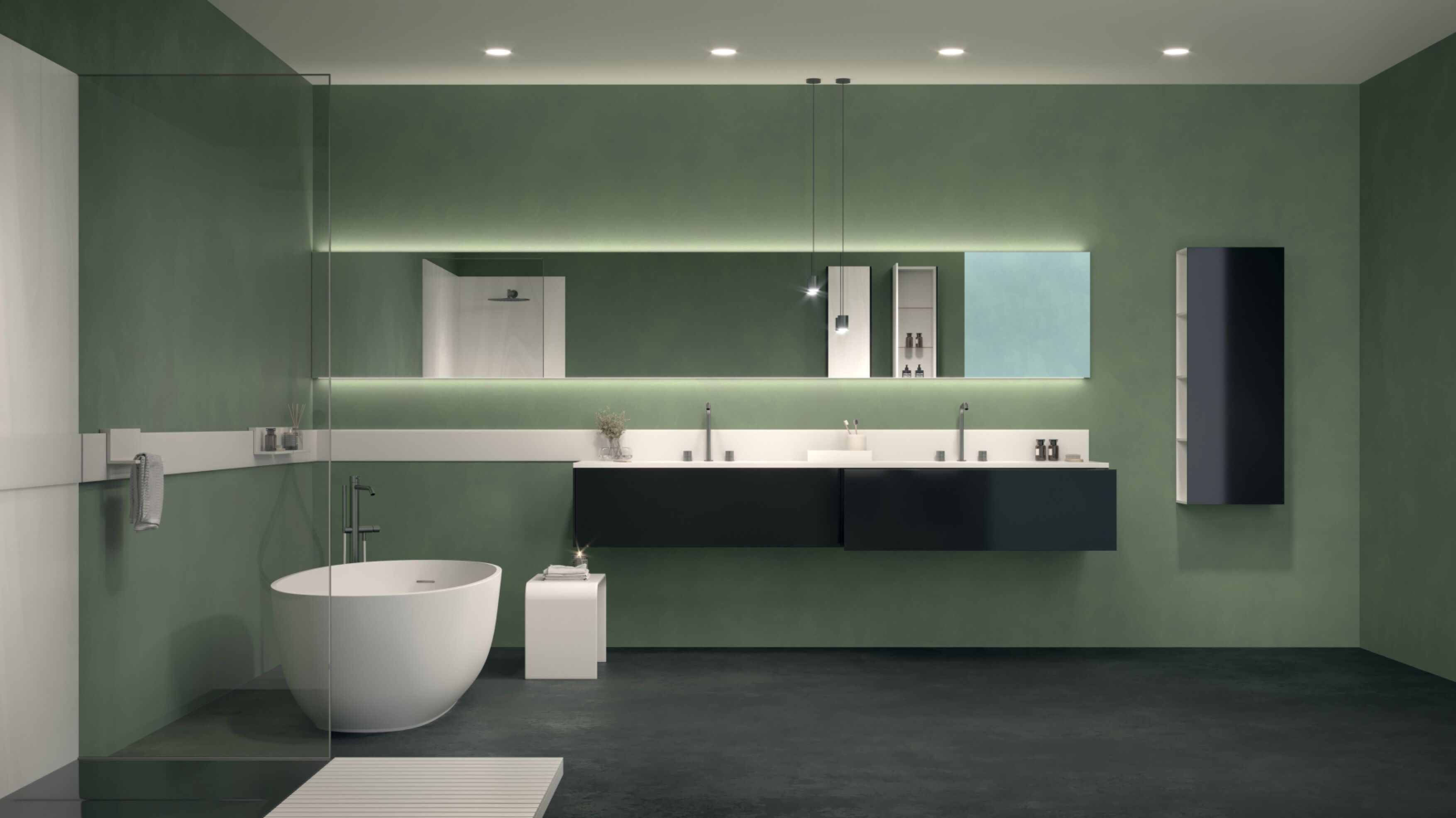 Мебель для ванной комнаты Corian® Acquapazza чистый ARCH-00092028 - Вид №1