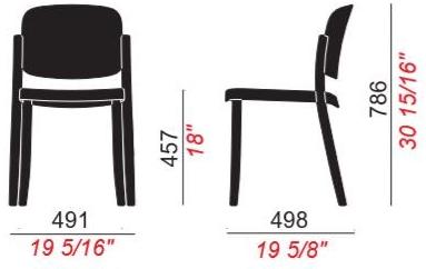COLOS Штабелируемый стул из полипропилена Piazza sun-id-1421937 - Вид №12