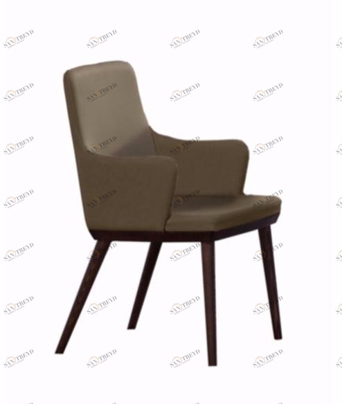 JESSE Мягкое кожаное кресло с подлокотниками sun-id-1408370