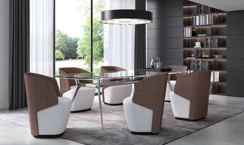 ESTEL GROUP Кресло из ткани с подлокотниками Embrasse sun-id-1384955 - Вид №4