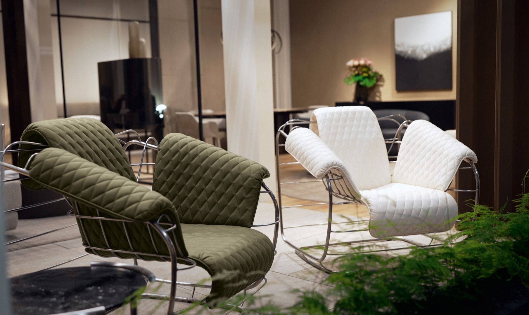 Кожаный стул с металлическим каркасом Cantori SAMIRA ARCH-00134039 - Вид №2