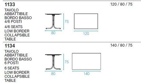emu Складной прямоугольный стальной стол sun-id-1428194 - Вид №8