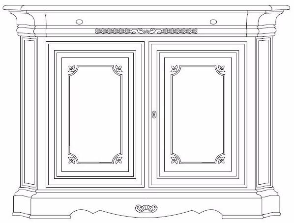 Arvestyle Буфет из массива дерева с распашными дверцами Dogi sun-id-1464477 - Вид №6