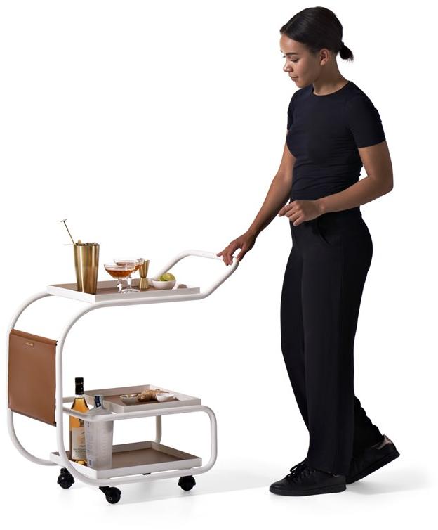 Opinion Ciatti Тележка для еды из стали и регенерированной кожи sun-id-1455225 - Вид №5