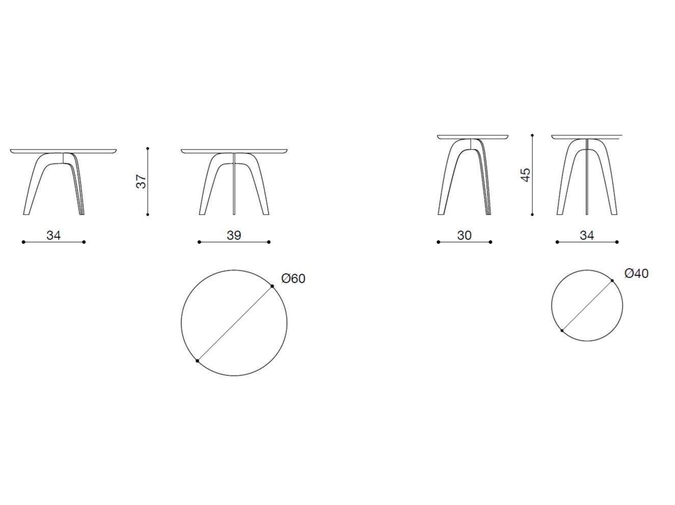 Деревянный низкий журнальный столик True Design Millepiedi ARCH-00127683 - Вид №2