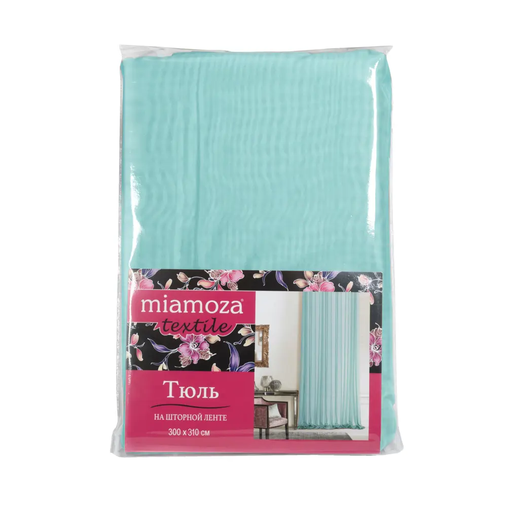 Тюль на ленте Виола 300x310 см цвет светло-голубой MIAMOZA STLM-2191305 - Вид №6