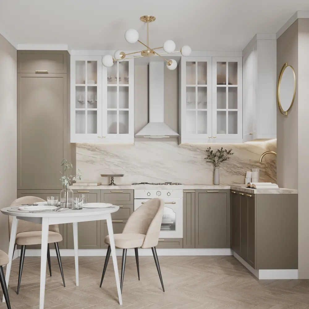 Фасад кухонный DELINIA ID Ньюпорт 80x38 см матовый белый с филенкой 82010387 STLM-0863928 - Вид №10