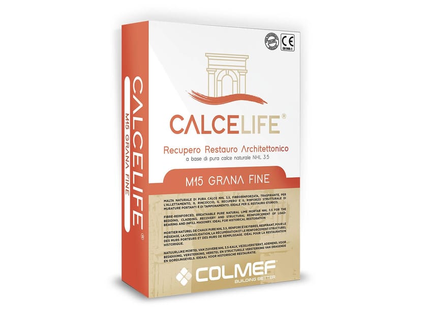 NHL 3.5 чистый натуральный известковый фиброзно-укрепленный раствор Colmef Calcelife ARCH-00047490