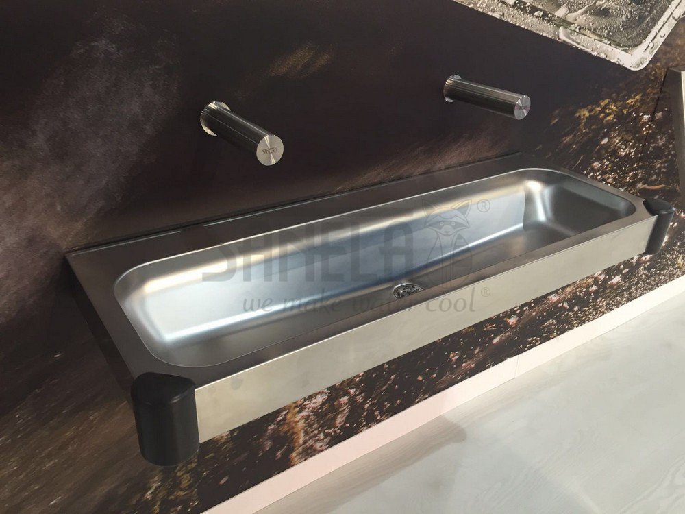 03430 Автоматический настенный нержавеющий смеситель для подачи холодной и теплой воды, 24 В SANELA  - Вид №3