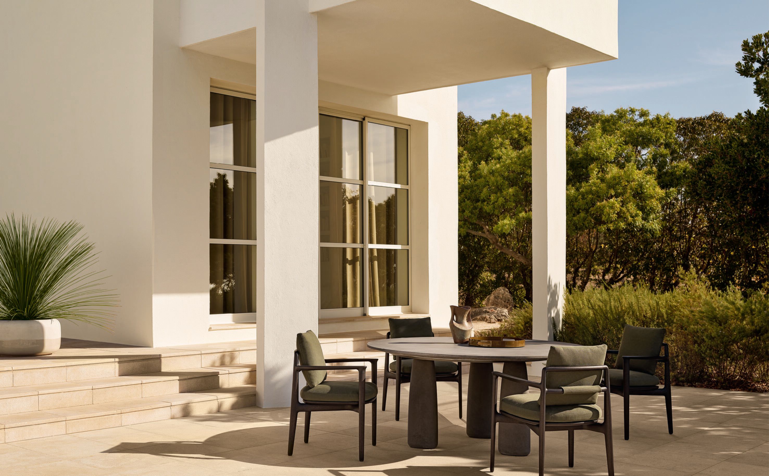 Тканевый стул с подлокотниками Poliform Магнолия ARCH-00116109 - Вид №3