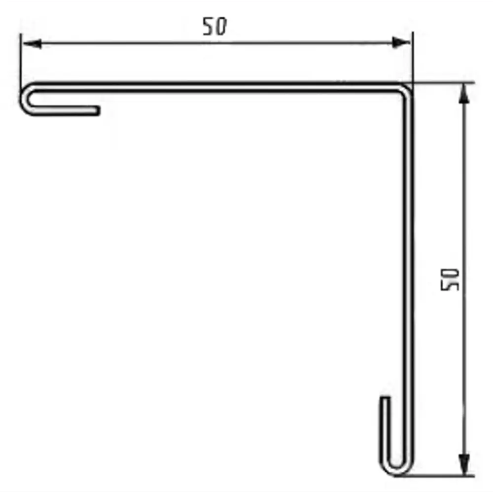 Планка для наружных углов 50x50 мм 2 м 0.4мм RAL 5005 Синий 13168304 STLM-2009765 OPTIMA  - Вид №1