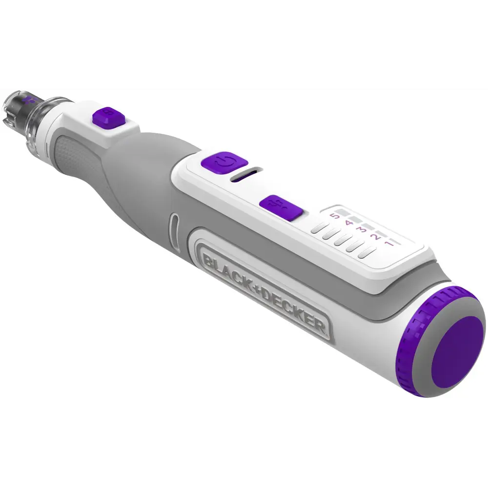 Гравер аккумуляторный Black&Decker BCRT8IPETK, 7.2 В Li-ion 1.5 Ач BLACK + DECKER STLM-2179344 - Вид №4