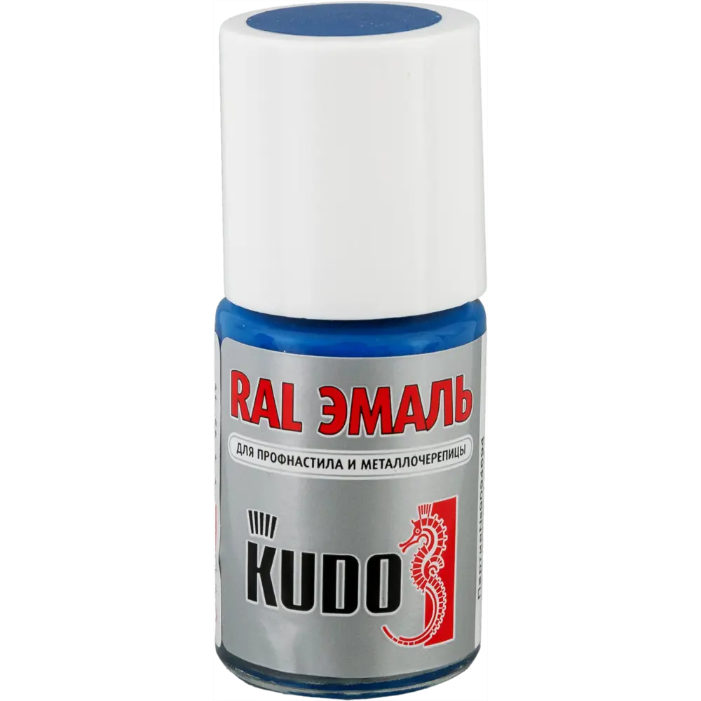 Эмаль для металлочерепицы Kudo с кисточкой цвет синий 15 мл 82492030 STLM-2147257 