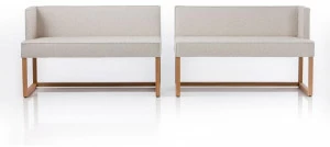 brühl Скамья из ткани со спинкой Belami