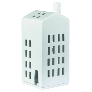 Подсвечник-домик фарфоровый белый Light house Small window LE-VILLAGE СОВРЕМЕННЫЙ 221963 Белый