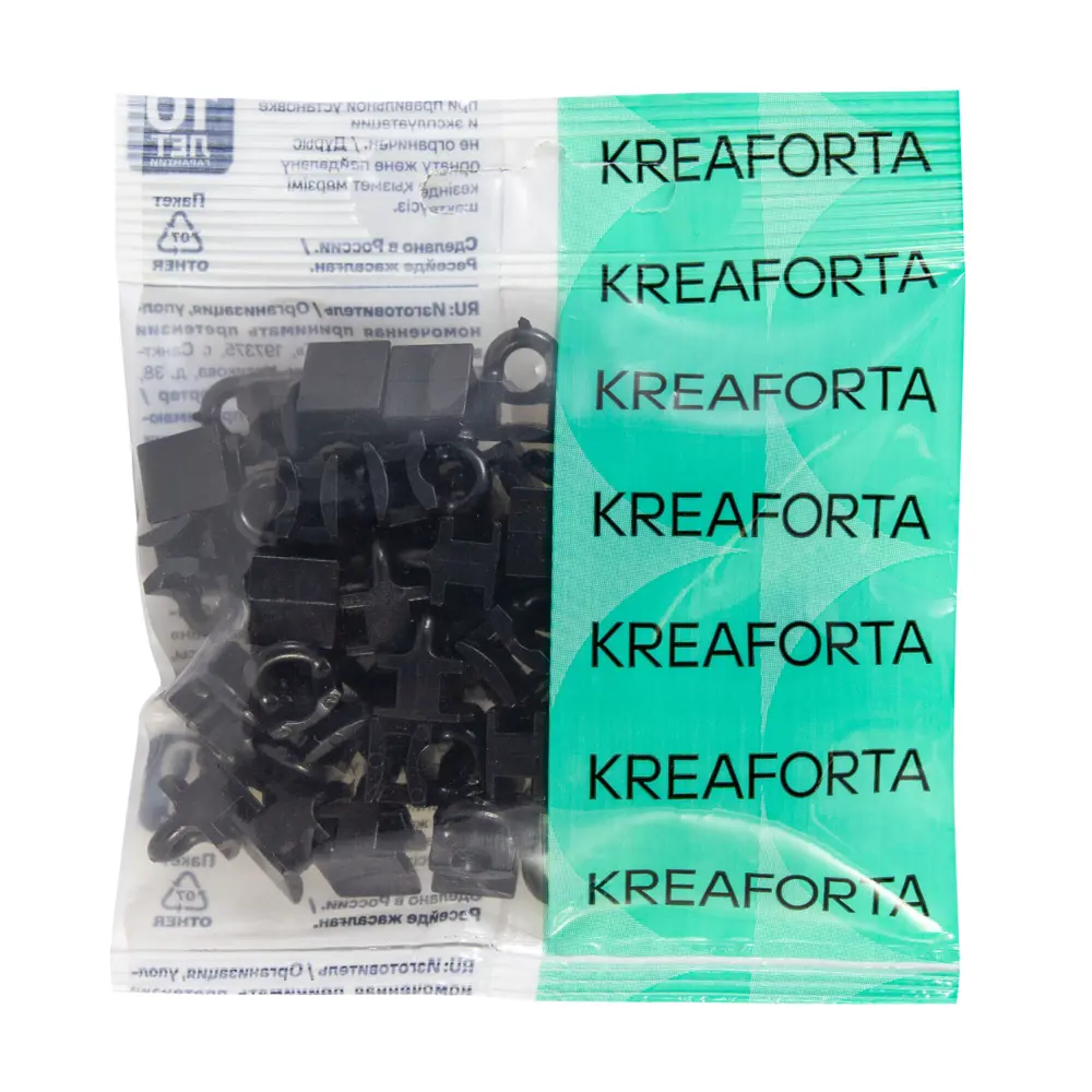 Бегунок для карниза KREAFORTA Pro 1 см цвет черный 50 шт. 89433111 STLM-2210552 - Вид №2