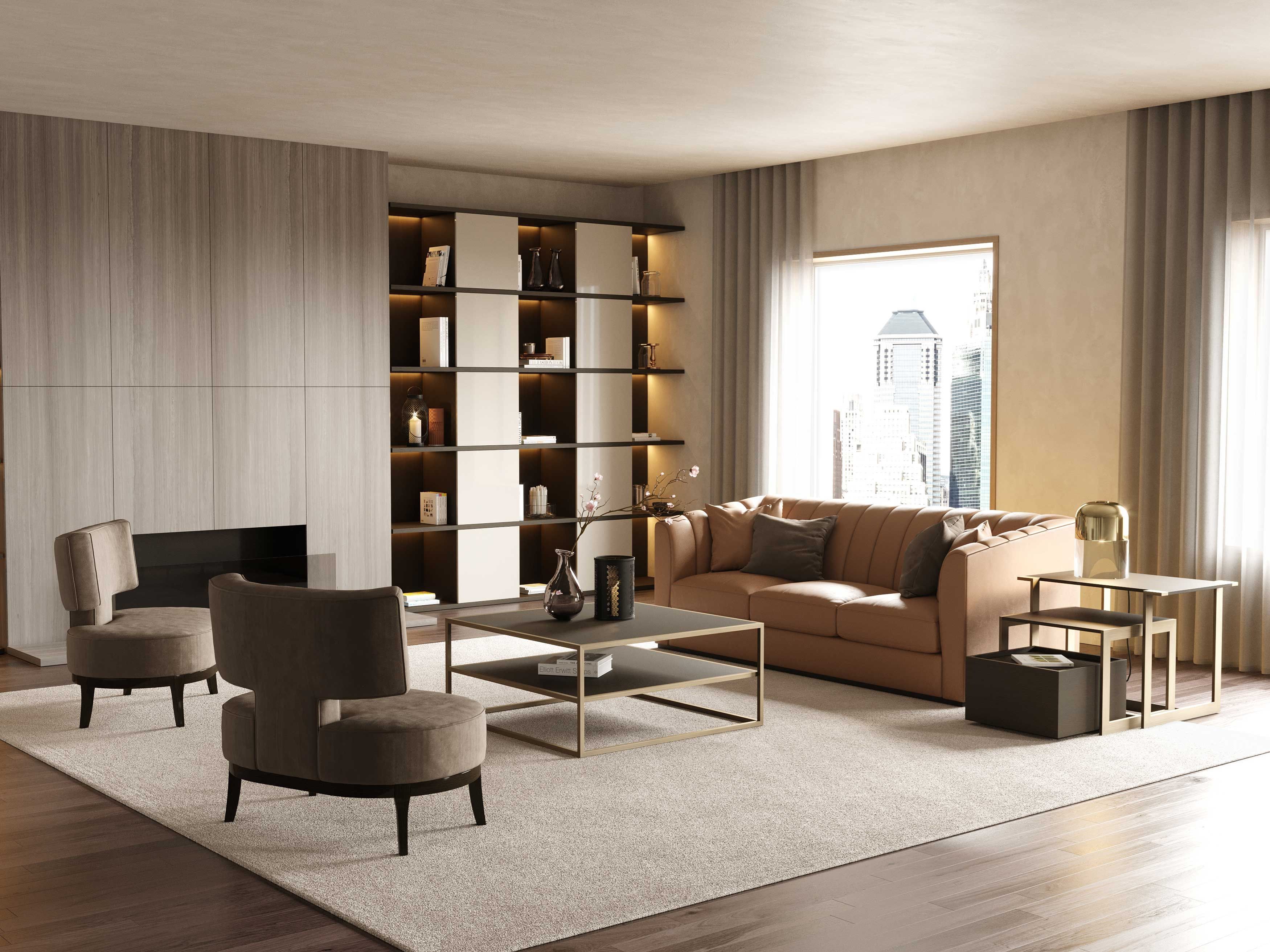 Деревянный квадратный низкий журнальный столик Stylish Club мост ARCH-00146196 - Вид №3