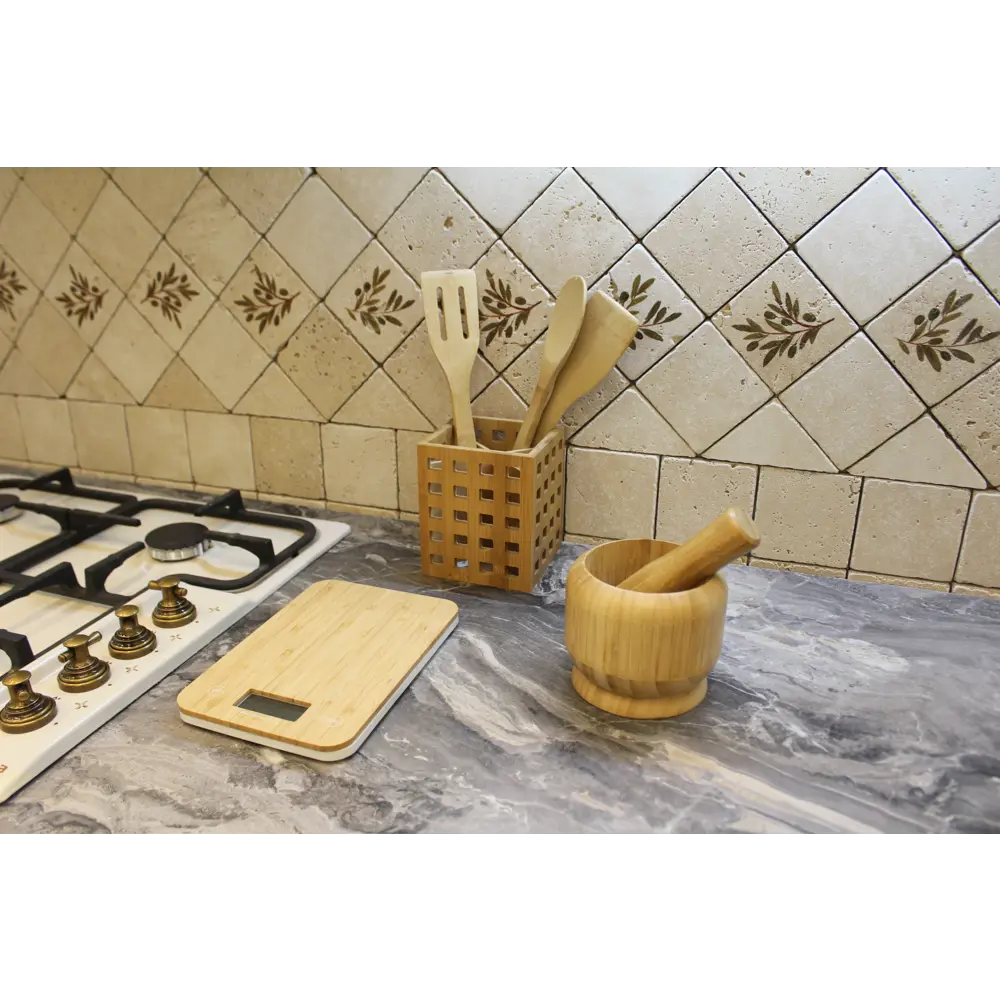 Весы настольные BAO 23x15x14 см бамбук до 5 кг 18581798 STLM-2006459 Santreyd  - Вид №3