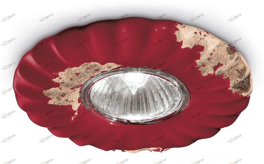 FERROLUCE Круглый встраиваемый керамический точечный светильник Vintage C480 -c481 -c481-27