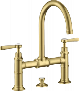 16511950 Смеситель для раковины, 2 ручки, 220, с рычажными ручками и сливным гарнитуром AXOR MONTREUX