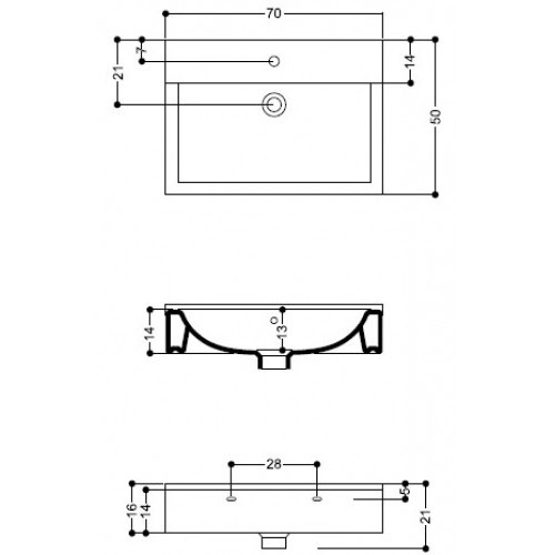 41935 Накладная раковина на столешницу  овальная Santreyd  - Вид №1