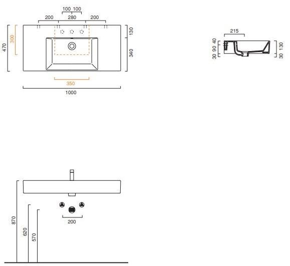 Накладная раковина на столешницу  овальная CERAMICA CATALANO Premium sun-id-1443070 - Вид №16