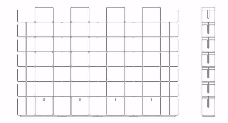 Dieffebi Модульный открытый книжный шкаф из алюминия Bookcases 7cw0-7cwan - Вид №8