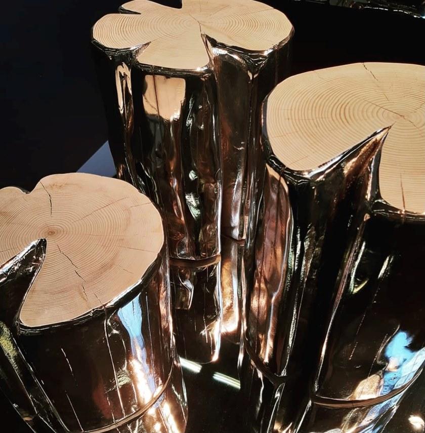 Fuoriluogo Низкий круглый журнальный столик из массива дерева sun-id-1400706 - Вид №3