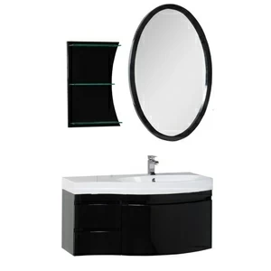 Комплект мебели Aquanet Опера 115 R черный (3 ящика)
