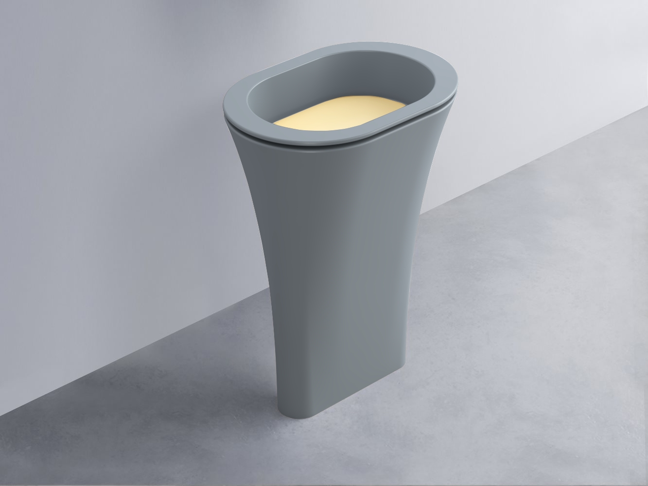 AMLA65-BR+AMPILO-CN+AMCOLO-BR Раковина Amedeo Ovale отдельностоящая cielo Enjoy + Amedeo Ceramica Cielo