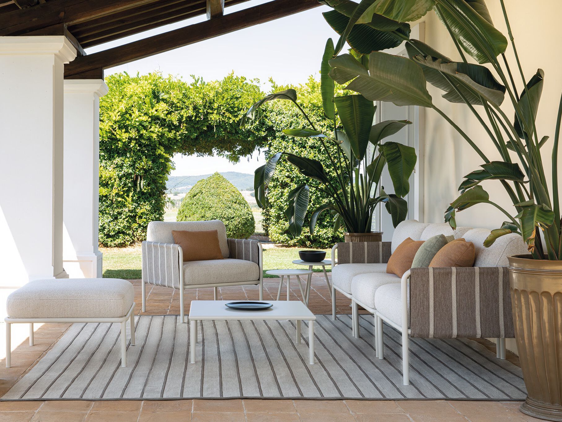 Ткань сад модульный диван боковой модуль Vermobil Hamptons ARCH-00072946 - Вид №2