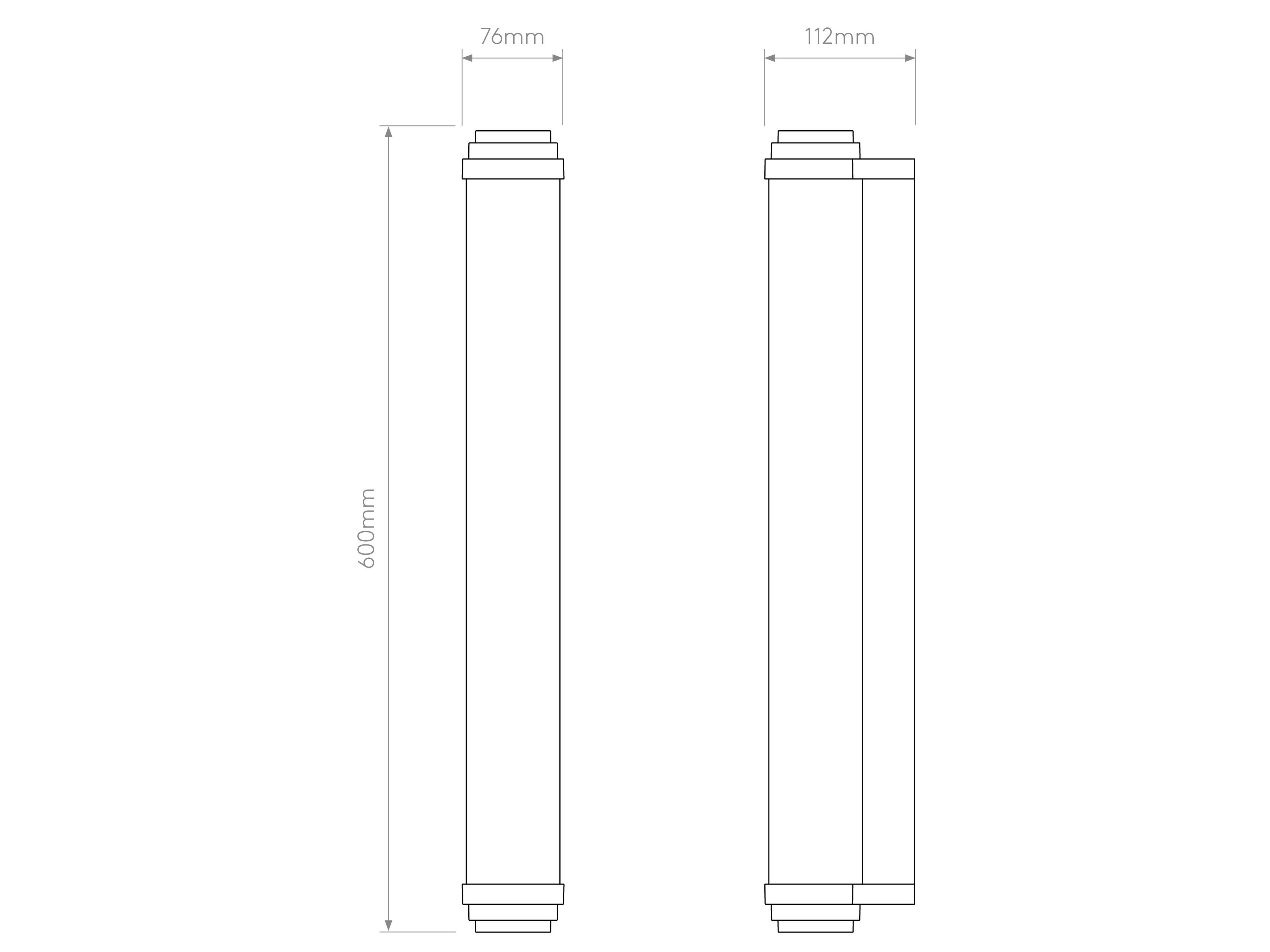 Цинк Dimmable светодиодный настенный светильник Astro Lighting BURLINGTON 600 ARCH-00107791 - Вид №15
