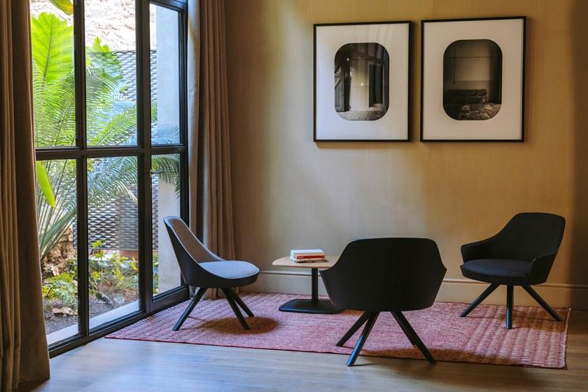 ENEA Круглый журнальный столик со стальным основанием и столешницей из нпл Iron sun-id-1398912 - Вид №7