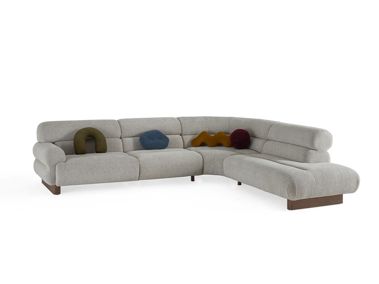 Модульный угловой диван из ткани NDESIGN Ezora ARCH-00074007 - Вид №1