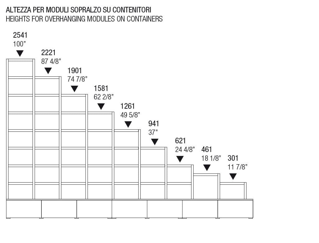 Оборудованная стена с ТВ-стойкой со встроенным освещением MisuraEmme CROSSING ARCH-00091224 - Вид №6