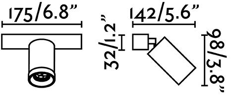 Настенный светильник / потолочный светильник из алюминия Stan 43741,43740 Santreyd - Вид №2