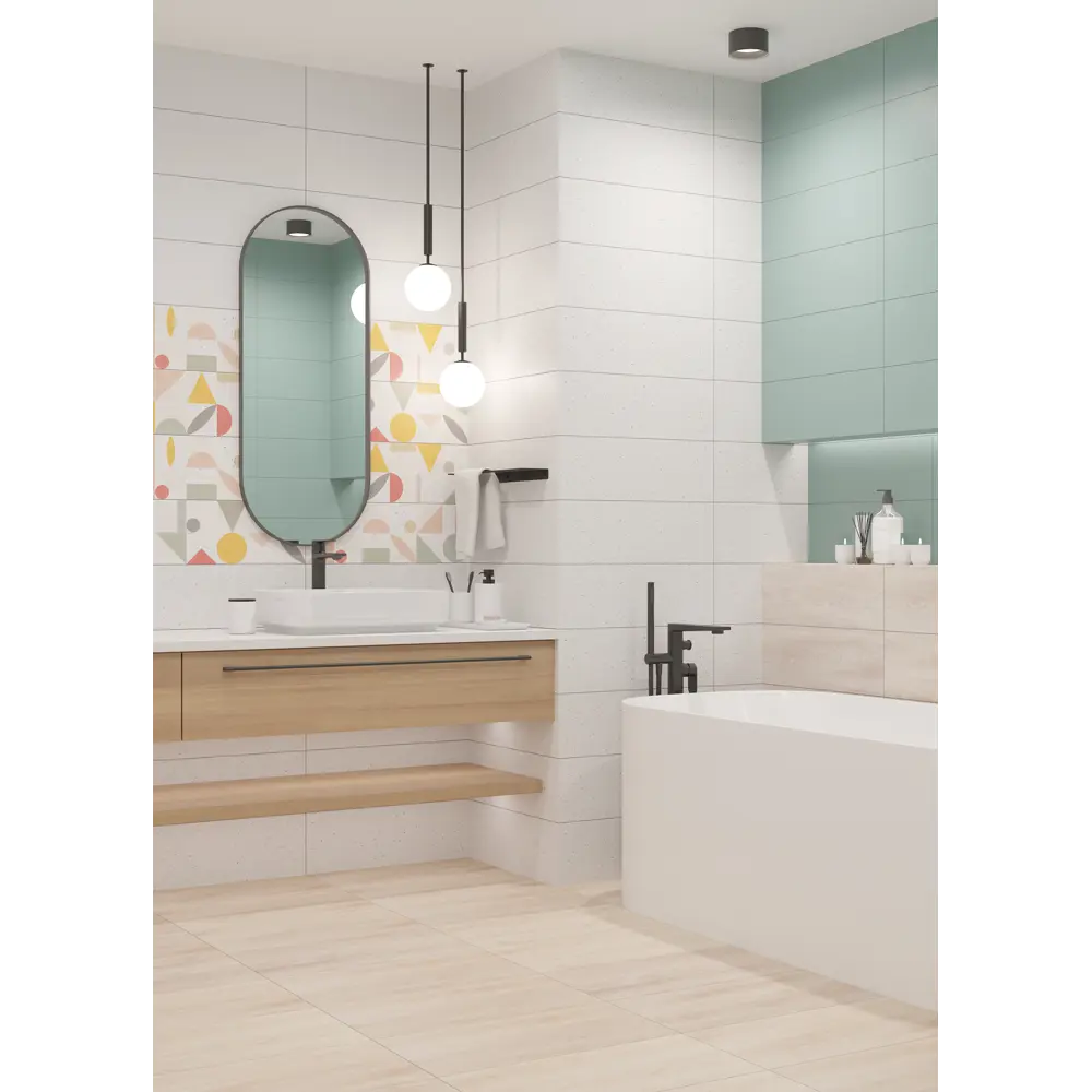 Плитка настенная LB Ceramics Юген Линдберг 20x60 см 0.84 м² матовая цвет терраццо 87023030 STLM-2175825 - Вид №5
