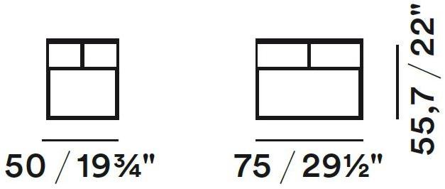 JESSE Прямоугольная прикроватная тумбочка из лакированной древесины с ящиками Plume sun-id-1371189 - Вид №2
