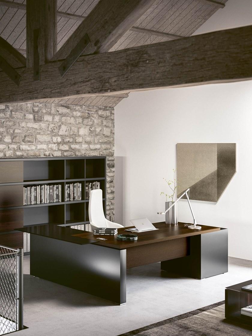 Sinetica Угловой модульный письменный стол из дерева Ego sun-id-1361366 - Вид №3