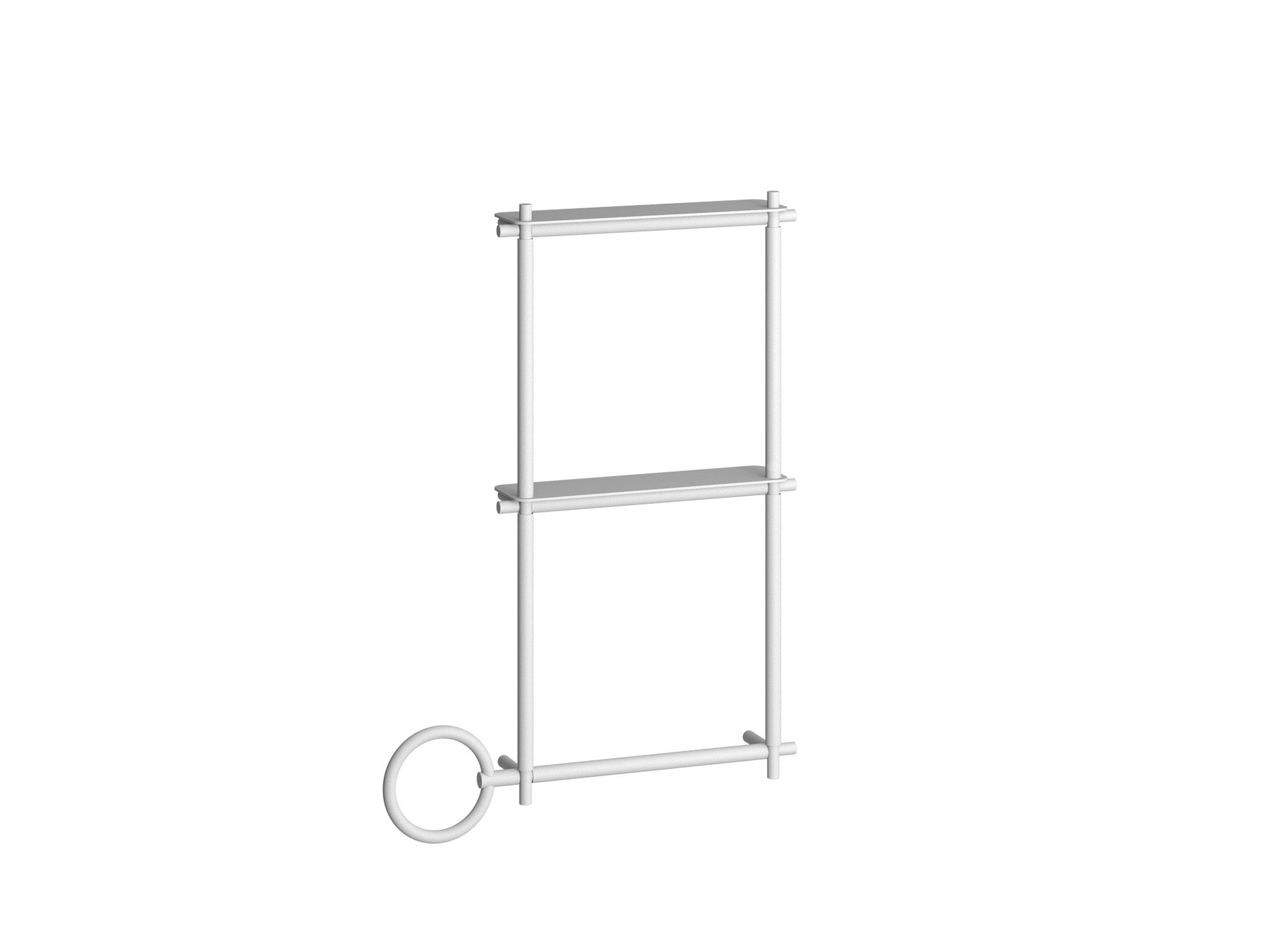 Квадратный модуль с полками и держателем для полотенец EVER Life Design Buck ARCH-00103817 - Вид №3