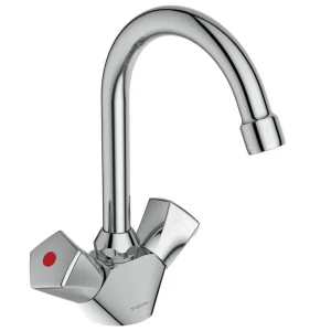 Смеситель для раковины Vidima Element двухвентильный цвет хром 82640775 STLM-2109178